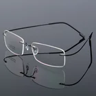 rimless executive optical glasses beta titanium frame titan metal eyeglasses eye glasses frames for men