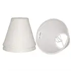 Contemporary classic vintage hotel cone white linen fabric lamp shade for table lamp