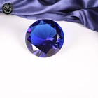 crystal blue diamond paper weight wedding table decoration gifts