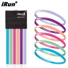 iRun customized print logo sport elastic headband to stop sweat Softball Baseball Yoga Non Slips silicone sweatband