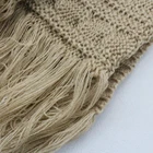 Quality 2019 warm mixed acrylic women's winter tassel scarf flat knit soft scarf