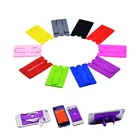 Rubber Wallet Custom Sticker Adhesive Phone Pocket Silicone Rubber Credit ID Card Holder Wallet Pouch