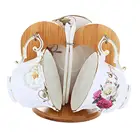Home Removable Kitchen Storage Bamboo Coffee Mugs Rack Drying Hanging Stand