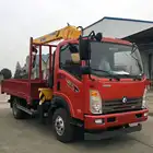 High quality folding boom truck mounted crane 3.5 tons for sale