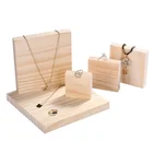 Solid wood squarerin ring bracelet necklace jewelry stand