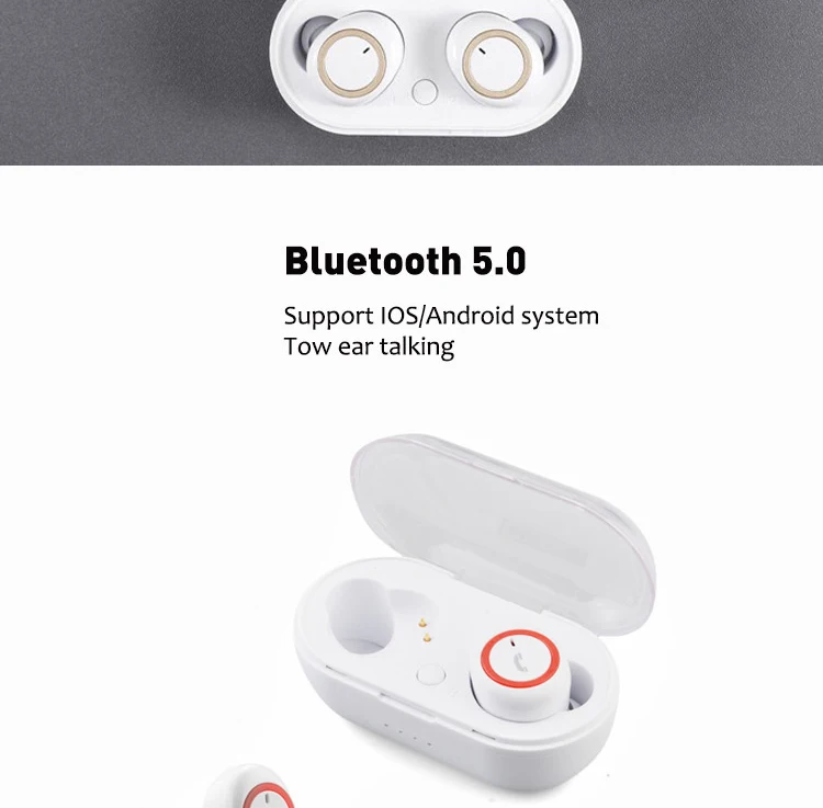 TWS 199 Free Shipping China Factory High Quality Wireless Stereo Earbuds OEM ODM Logo print TWS True Wireless Earbuds 5D Stereo - ANKUX.COM