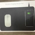 A4 または大きいサイズワイヤレス充電器のマウスパッド、 pu レザーロゴ印刷領域、スマートレボエキュ chiping エリア 5 ワット/7.5 ワット/10 ワット高速充電