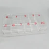 11 Cells Plastic Clear Nail Art Tips Decoration Cosmetic Storage Box