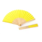 Satin Bamboo Wholesale High Quality Souvenir Satin Bamboo Folding Hand Held Fan Supplies