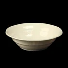 Ceramic like canteen use unbreakable white plastic melamine soup bowl
