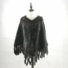 2019 new Fashion genuine knitted mink fur coat with for women
