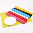 whole sale customized Food grade heat flexible heat resistant silicon mat glue gun work pad for DIY