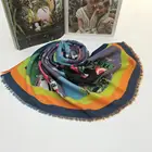 custom scarves printing new fashion design Geometric print for women