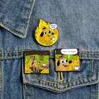 Zinc Gold Wholesales Customized Metal Cute Cartoon Gold Plant Clothing Brooch Badge Enamel Lapel Pin