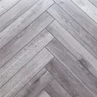 light grey top quality v-groove type 8mm 12mm HDF AC4 laminate floating flooring