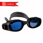 Simple practical anti-fog bright colored glass swimming googles