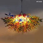 Light Hand Lighting Chandelier Chihuly Style Light Fixtures Hand Blown Glass Chandelier
