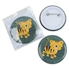 Badge Factory Custom Logo Round Shaped Tinplate Bottom Pins for Gifts