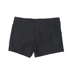 plain black regulation swim trunk big size fat boys short swimwear