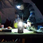 Lantern Flames Portable LED Lantern Handheld Hanging Flickering Flames Solar Camping Light