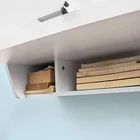 Desk Wall Desk White MDF Float Computer Wall Mounting Desk