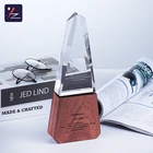 Wood Award Award High-end Creative Customized Solid Wood Base Crystal Award