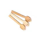 Portable disposable bamboo custom mini reusable co fork bbq fork ecofriendly forks