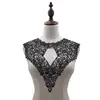 Black Collar Venise Lace Butterfly Neckline Applique Embroidery Trim Guipure Lace Fabric For Clothes Sewing Supplies L12