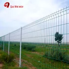 3D Curved High Security green vinyl coated welded wire mesh fence