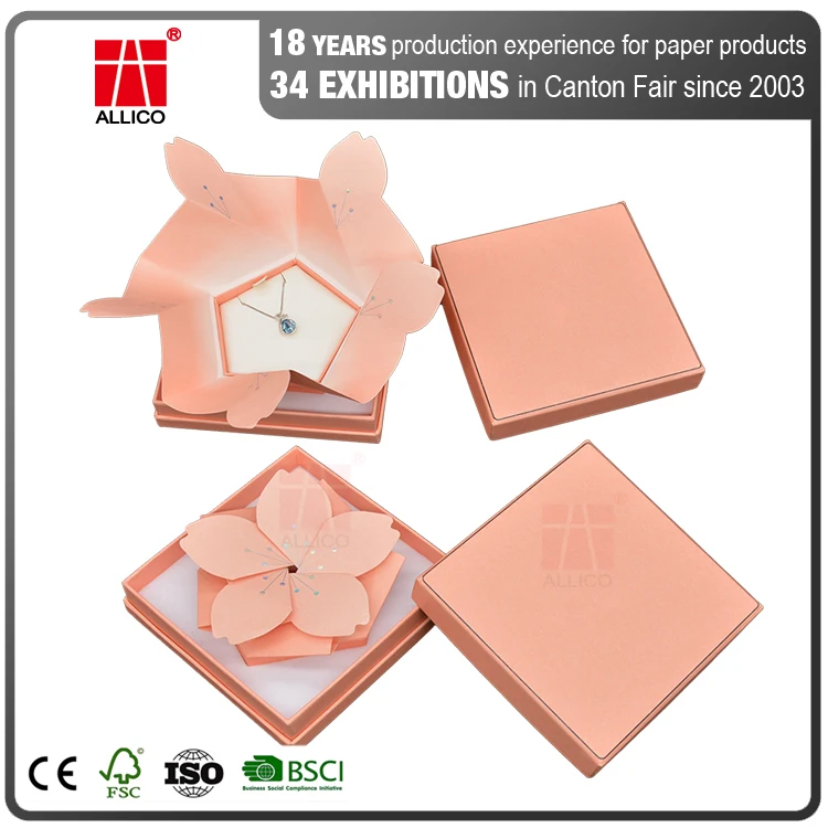 allico surprise explosion gift box necklace jewelry packaging
