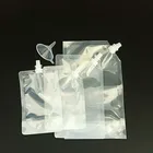 Plastic Pouch Pouches Plastic Custom Transparent Plastic Liquid Drinking Packaging Bag Juice Pouch With Spout