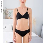 2019 OEM factory black hot girls women's sexy lingerie underwear lace transparent bra panty set