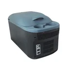 16L with 2 cans holders thermoelectric plastic refrigerator mini car fridge cooler box