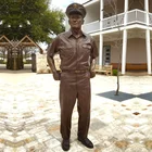 Customized casting bronze famous American navy admiral Nimitz sculpture for commemorate