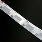 High quality matte silver scratch off PET label sticker