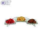 Plastic candy snack decorative glass fruit plate