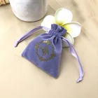 Custom Printed Logo Velvet Draw String Bag For Gift