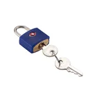 TSA small brass luggage padlock with brass key lock