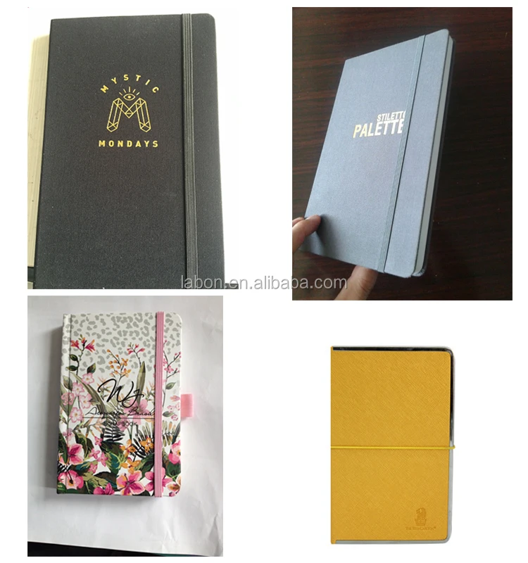 labon dotted gratitude journal hardcover leather debossed logo