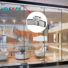 Aluminum frameless glass door sliding folding door