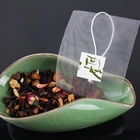 Custom pyramid Food Grade Nylon Empty mesh triangle Drawstring tea bag flower tea filter bag