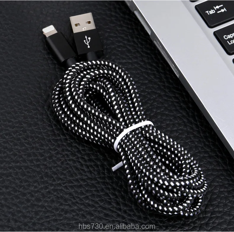 Hot sell Braided for lighting charging cables metal connector micro usb cable data transfer charging usb cable - ANKUX.COM
