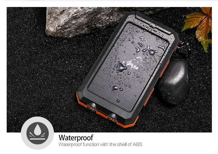 Hot selling waterproof mobile charger 10000mah power solar battery bank - ANKUX.COM