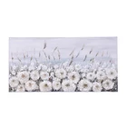 Morden beautiful flowers painting on printed canvas