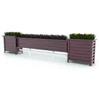 Aluminium Alloy wholesale metal flower pot wall planters