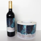 Custom adhesive printed paper red wine label for wine bottle of Detoui