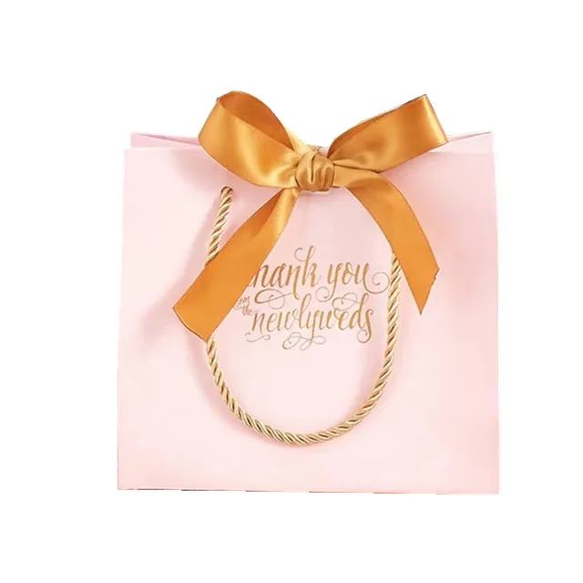 pink christmas gift bags