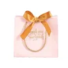Luxurious Christmas gift packaging pink small door gift paper bag for wed