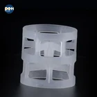 Random fill media PP PE PVC CPVC PFA HDPE RPP PVDF plastic raschig pall ring for column tower packing