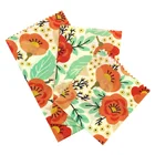 Custom food grade organic beeswax wrap sandwich paper printed bees wax food wrappers